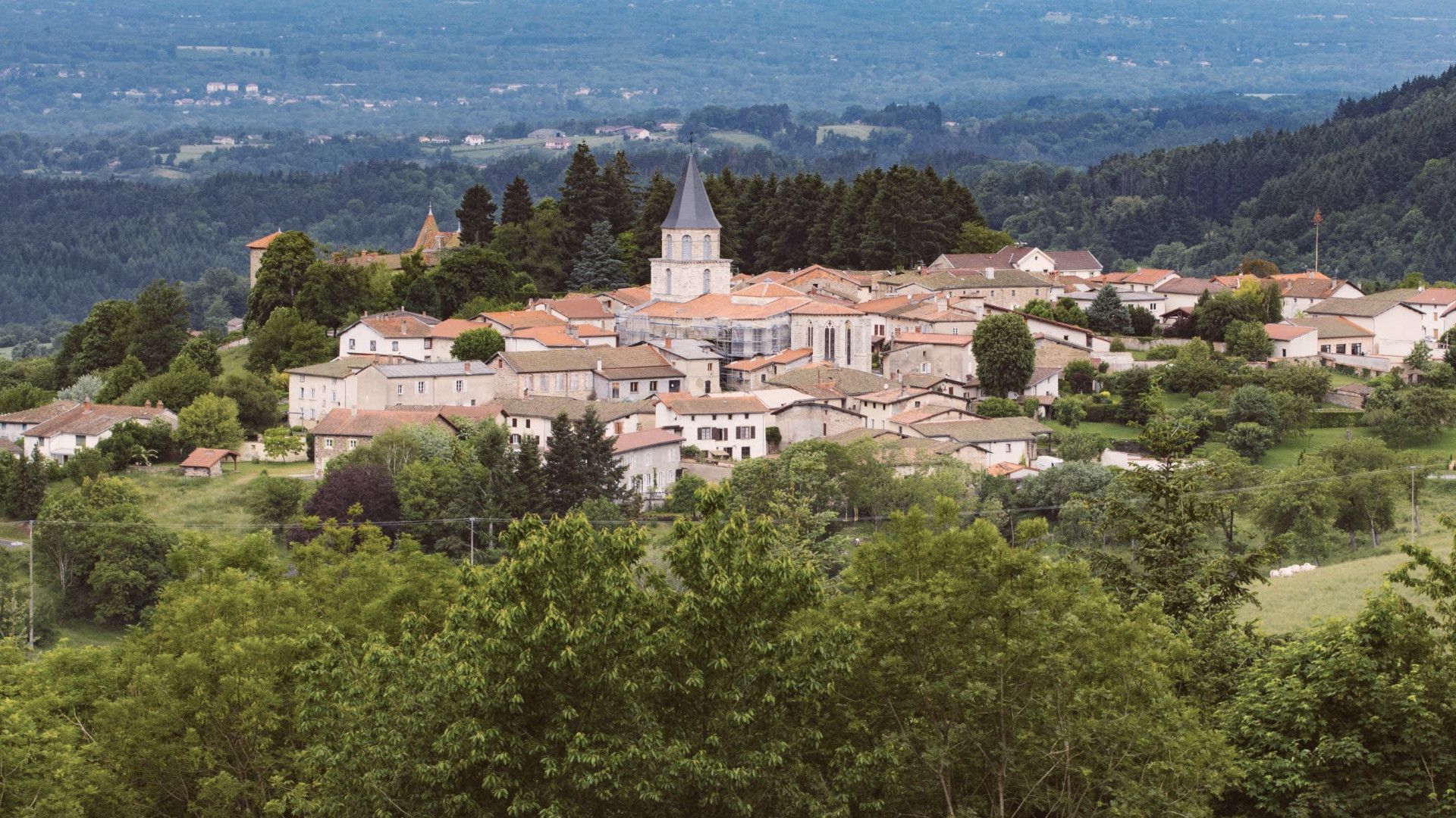 Vue d'ensemble de Vollore-Ville